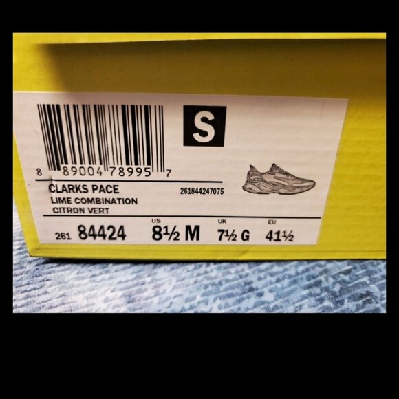 Clarks Pace Lime Combination Sneakers - US 8.5M (New in box) Women\'s 10. main image 5